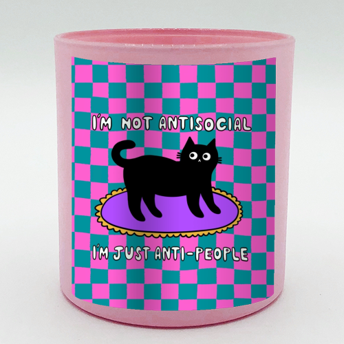 Antisocial Cat - scented candle by The Paper Tail