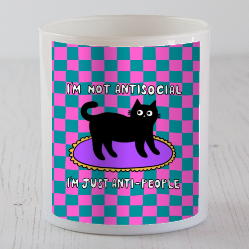 Antisocial Cat - scented candle by The Paper Tail