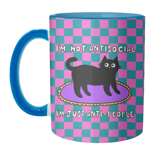 Antisocial Cat - unique mug by The Paper Tail