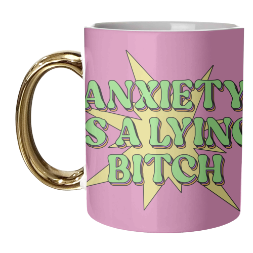 Anxiety - unique mug by Pink and Pip