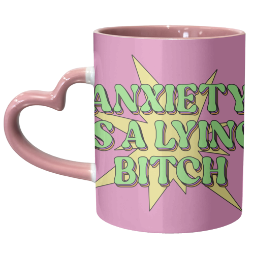 Anxiety - unique mug by Pink and Pip