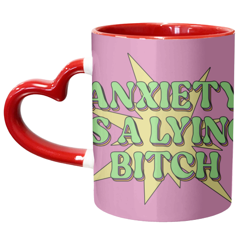 Anxiety - unique mug by Pink and Pip