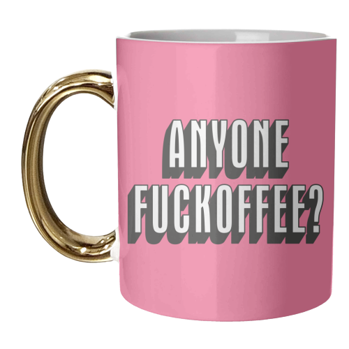 Anyone Fuckoffee? - unique mug by Claire Atwood