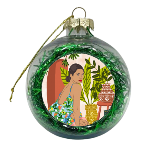 Anything worth having, is worth the wait - xmas bauble by Uma Prabhakar Gokhale