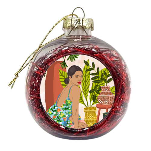 Anything worth having, is worth the wait - xmas bauble by Uma Prabhakar Gokhale