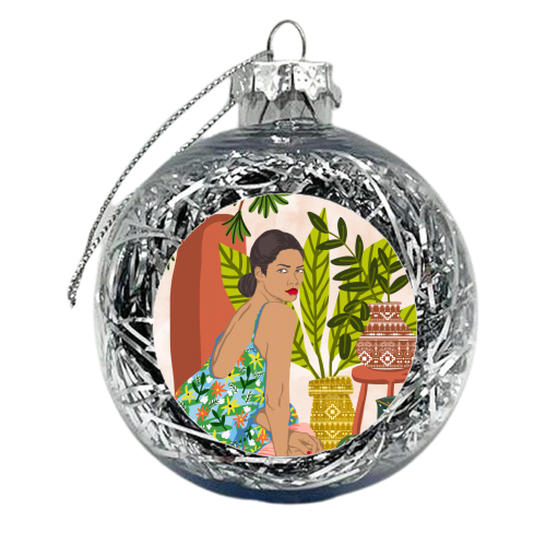 Anything worth having, is worth the wait - xmas bauble by Uma Prabhakar Gokhale