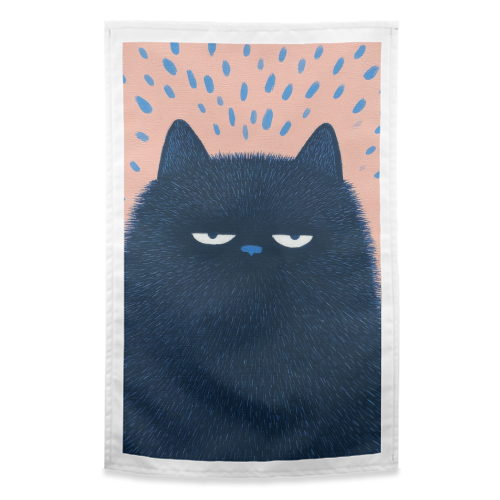 "Anyway" cat - funny tea towel by DejaReve