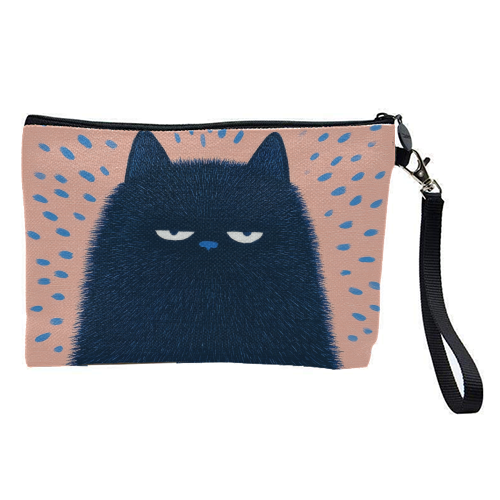 "Anyway" cat - pretty makeup bag by DejaReve