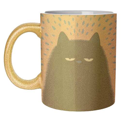 "Anyway" cat - unique mug by DejaReve