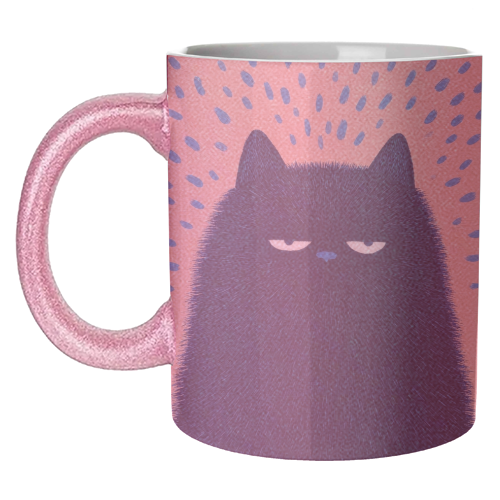 "Anyway" cat - unique mug by DejaReve