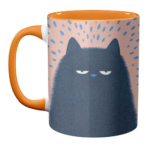 "Anyway" cat - unique mug by DejaReve