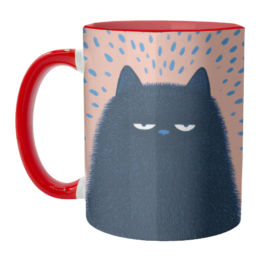 "Anyway" cat - unique mug by DejaReve