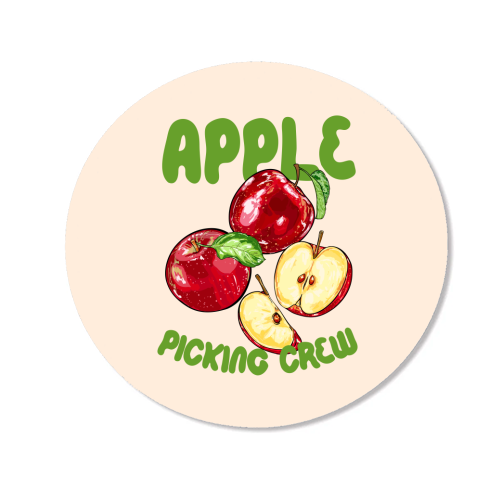 Apple Picking Crew Vintage Fruit Illustration - Magnet by EZbie