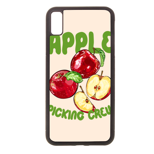 Apple Picking Crew Vintage Fruit Illustration - stylish phone case by EZbie
