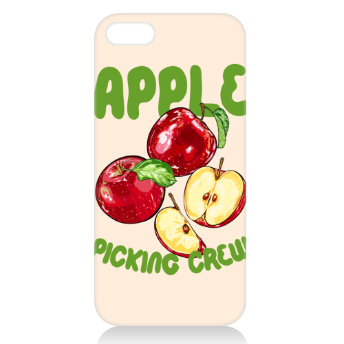 Apple Picking Crew Vintage Fruit Illustration - unique phone case by EZbie