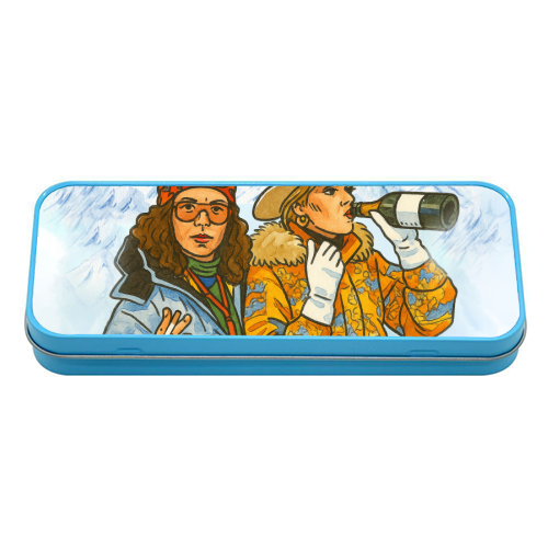 Après Ski Darling! - tin pencil case by Ms Doodle