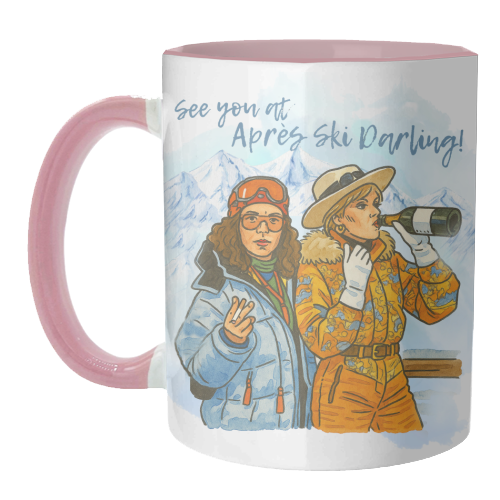 Après Ski Darling! - unique mug by Ms Doodle
