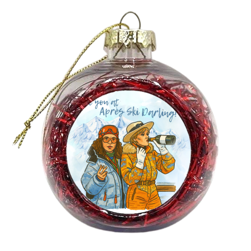 Après Ski Darling! - xmas bauble by Ms Doodle