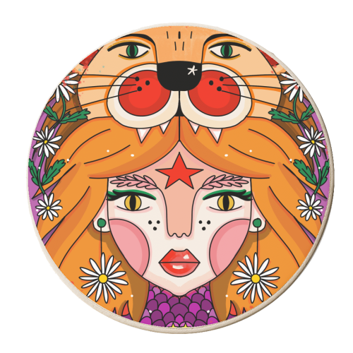 APRIL'S CHILD - personalised beer coaster by Nichola Cowdery