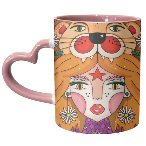 APRIL'S CHILD - unique mug by Nichola Cowdery