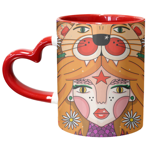 APRIL'S CHILD - unique mug by Nichola Cowdery