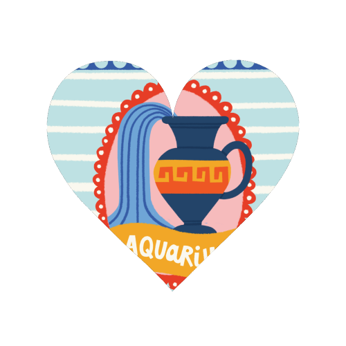 Aquarius Star Sign Zodiac Astrology Design - Magnet by AbiGoLucky