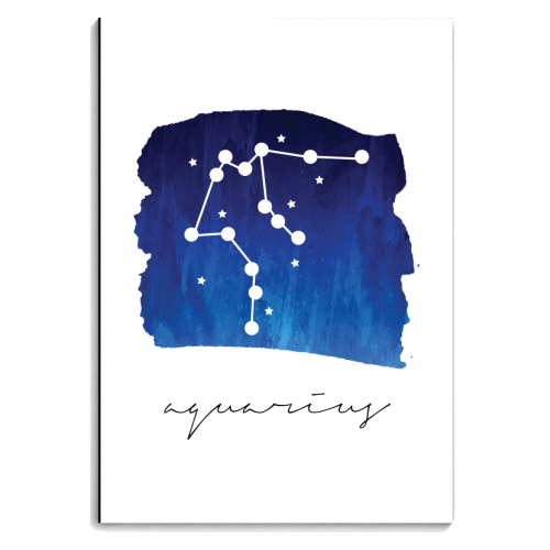 Aquarius Zodiac Constellation - personalised A4, A5, A6 notebook by Toni Scott