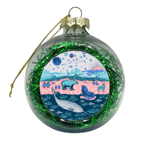 Arctic Express - xmas bauble by Wallace Elizabeth