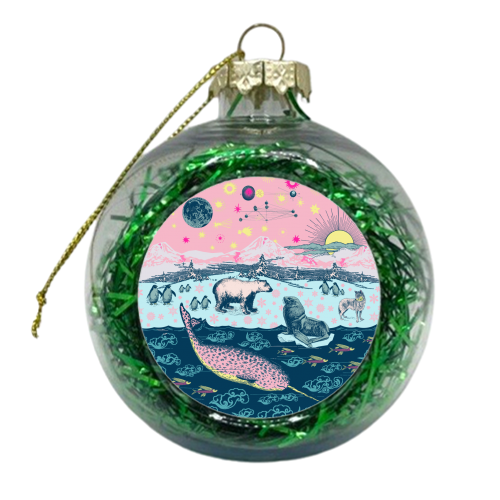 Arctic Express - xmas bauble by Wallace Elizabeth