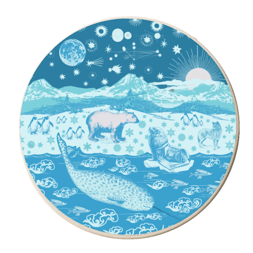 Arctic Express - personalised beer coaster by Wallace Elizabeth