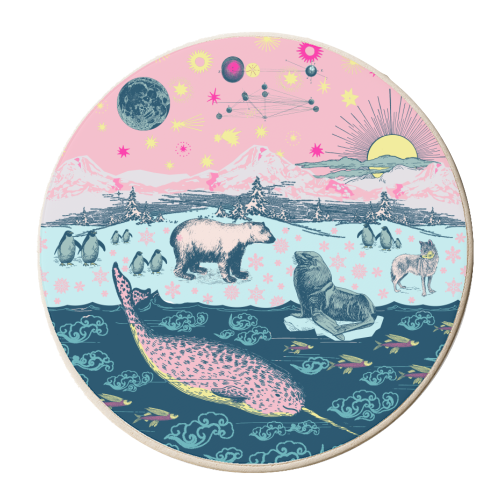 Arctic Express - personalised beer coaster by Wallace Elizabeth