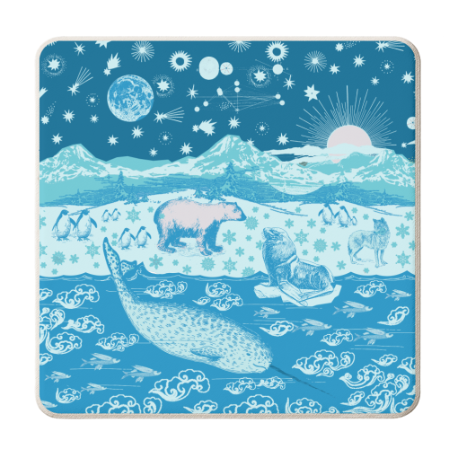 Arctic Express - personalised beer coaster by Wallace Elizabeth