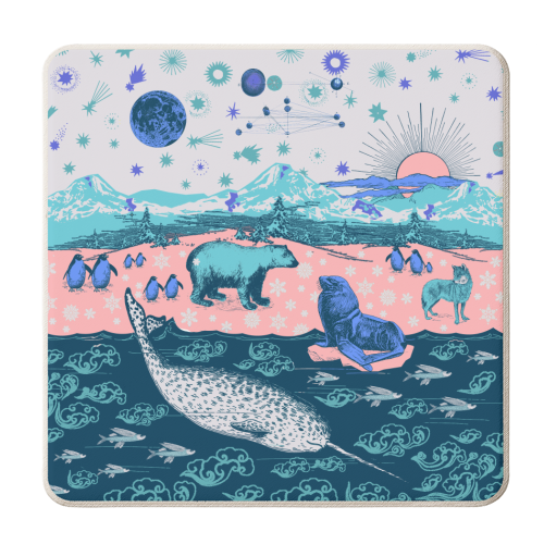 Arctic Express - personalised beer coaster by Wallace Elizabeth