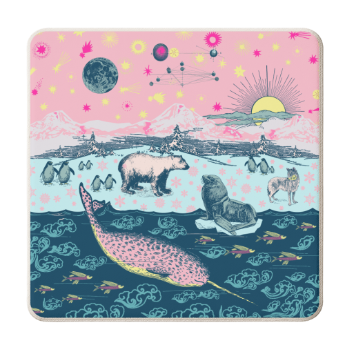 Arctic Express - personalised beer coaster by Wallace Elizabeth