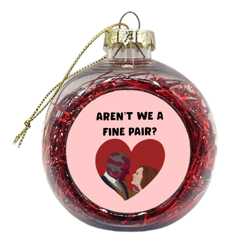 Aren't We a Fine Pair? - xmas bauble by Pink and Pip