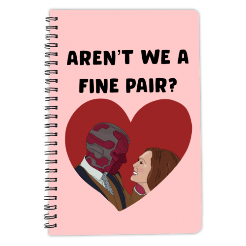 Aren't We a Fine Pair? - personalised A4, A5, A6 notebook by Pink and Pip