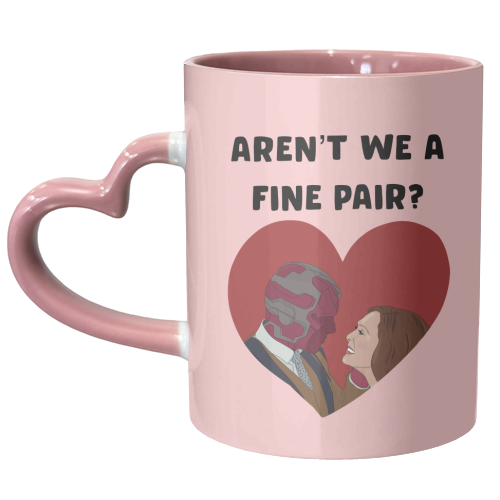 Aren't We a Fine Pair? - unique mug by Pink and Pip