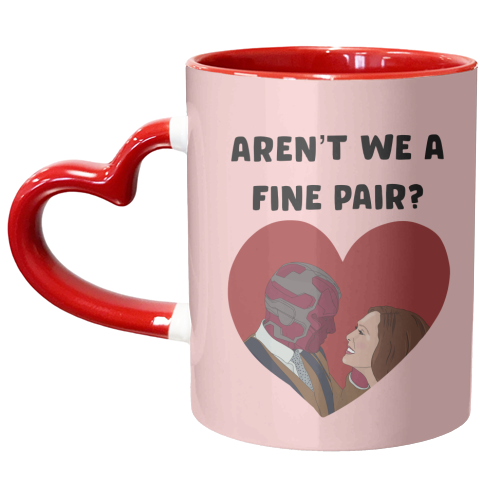 Aren't We a Fine Pair? - unique mug by Pink and Pip