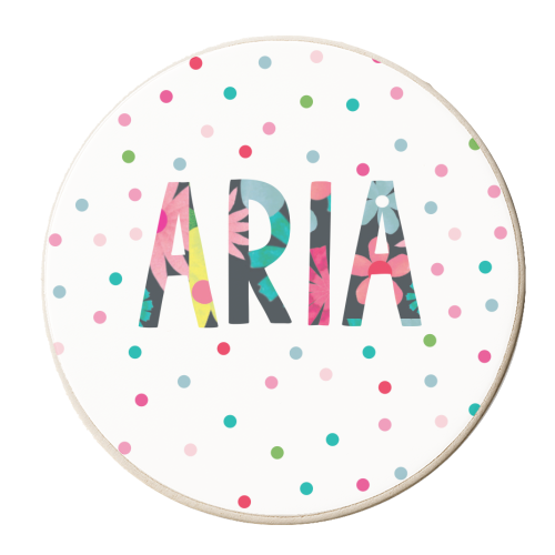 Aria - personalised beer coaster by The Boy and the Bear