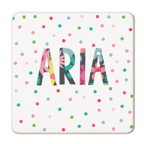 Aria - personalised beer coaster by The Boy and the Bear
