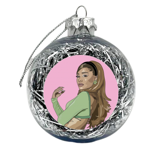 Ariana Grande Collection - xmas bauble by Catherine Critchley.
