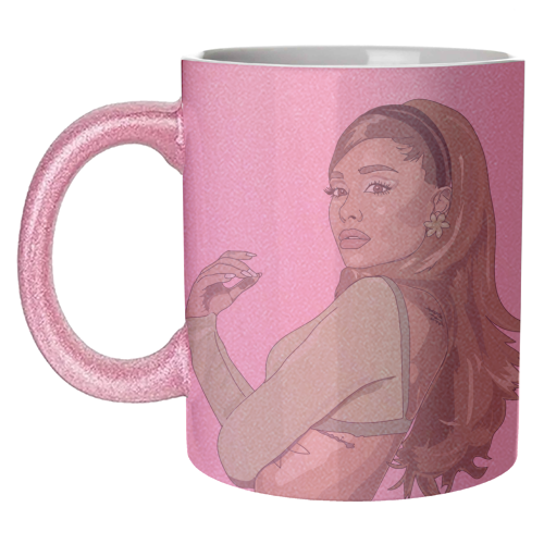 Ariana Grande Collection - unique mug by Catherine Critchley.