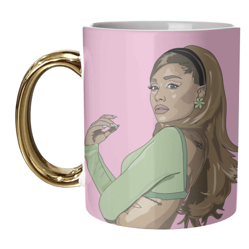 Ariana Grande Collection - unique mug by Catherine Critchley.