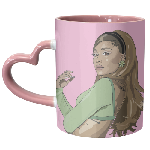 Ariana Grande Collection - unique mug by Catherine Critchley.