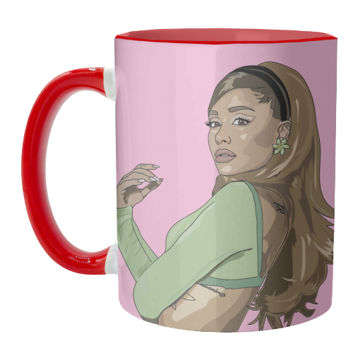 Ariana Grande Collection - unique mug by Catherine Critchley.
