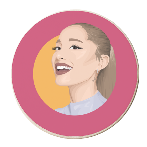 Ariana Grande - personalised beer coaster by Pink and Pip