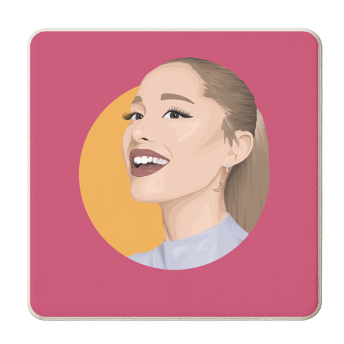Ariana Grande - personalised beer coaster by Pink and Pip