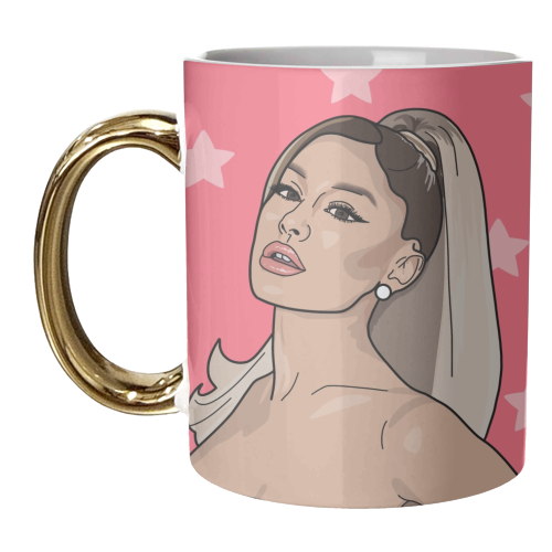Ariana grande star print - unique mug by The Girl Next Draw