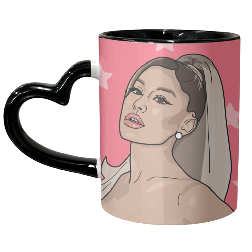 Ariana grande star print - unique mug by The Girl Next Draw