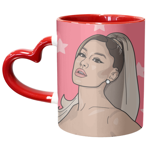 Ariana grande star print - unique mug by The Girl Next Draw